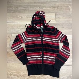 LRL Lauren Ralph Lauren Active Fleece Blanket Jacket Aztec Native Tribal Medium